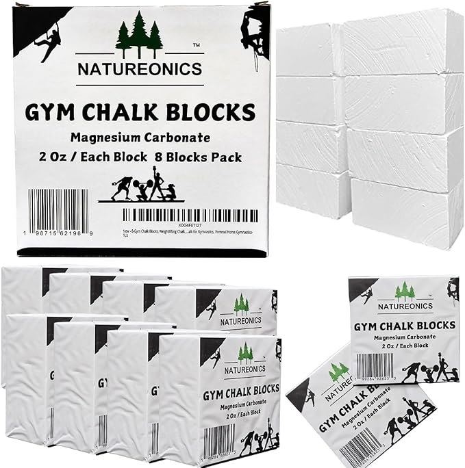 Chalk Blocks, Gym Chalk Blocks, Chalk Blocks for Weight Lifting, Chalk Blocks for Climbing, Hand Chalk, Chalk for Work Out, Chalk for Gymnastics, Pommel Horse Gymnastics-1Lb