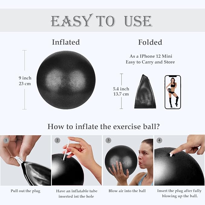Small Pilates Ball 9 Inch