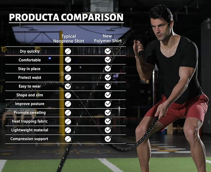 Men Sauna Shirt Sweat Suit Slimming Vest Workout