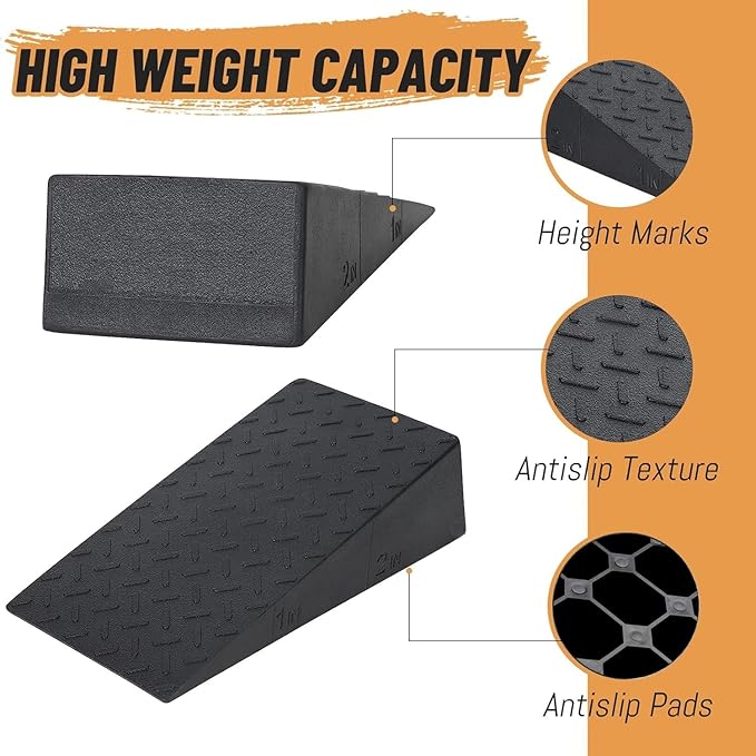 Squat Wedge,2 PCS Slant Board for Squats Height