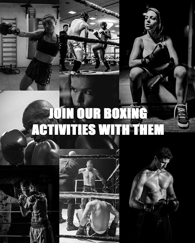 Boxing Gloves for Men and Women, ProTraining Sparring for Adult Heavy Punching Bag Gloves.Leather Muay Thai MMA Kickboxing Fighting PUMaterial Ventilated Palm Workout Gloves