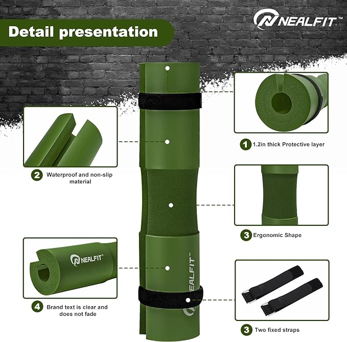 Barbell Pad Squat Pad for Squats—Squat Bar Pad—Great