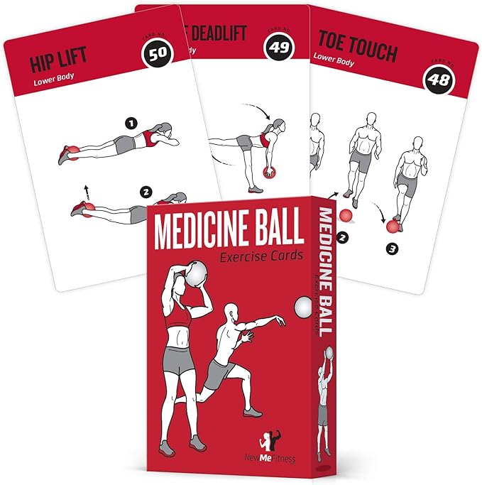 NewMe Fitness Medicine Ball Workout Cards