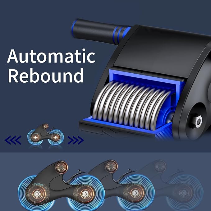 Automatic rebound abdominal wheel