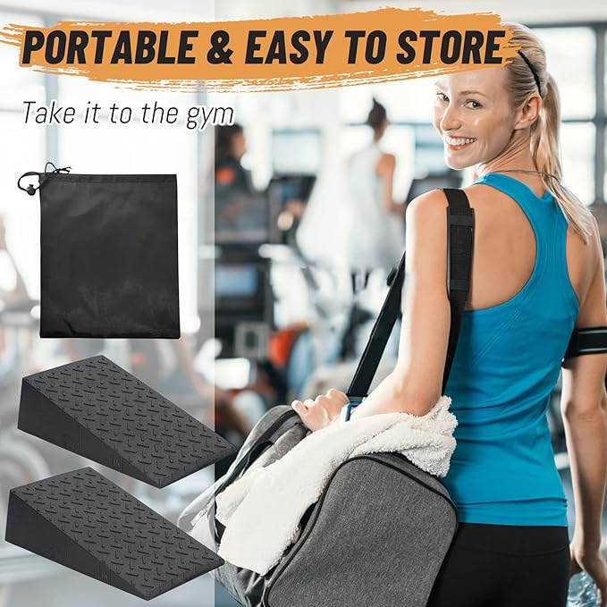 Squat Wedge,2 PCS Slant Board for Squats Height