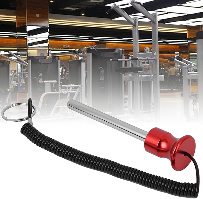 Watris Veiyi Weight Stack Pin, Magnetic Weight Pin, Automatic Drop Set Pins Gym, Weight Machine Pin with Pull Rope, Strength Training Equipment Replacement Weight Pins for Weight Stack Machine