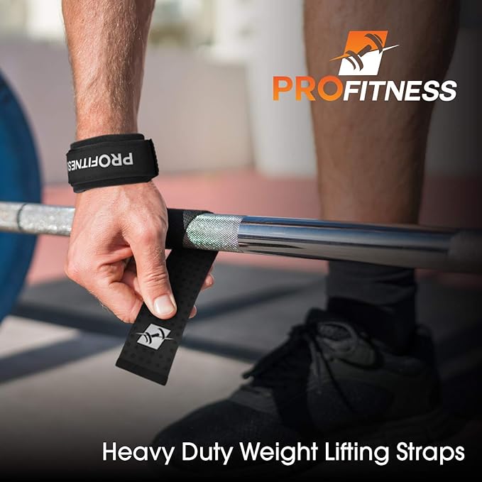 ProFitness Weight Lifting Straps: Heavy Duty Strap Improves