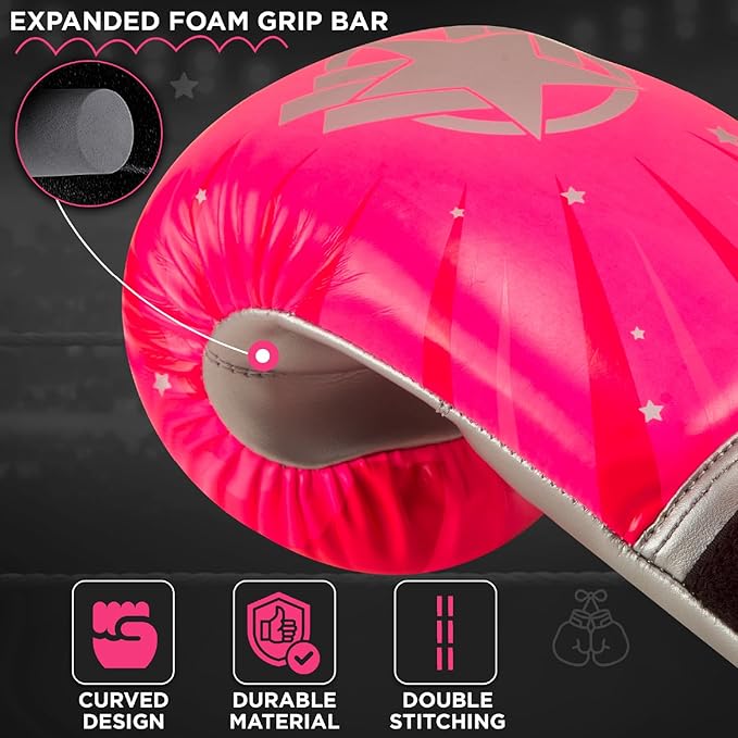 WYOX Kids Boxing Gloves 4oz 6oz 8oz โ Youth Punching Gloves for Boys & Girls Ages 3โ15 โ Sparring Gloves for Punching Bag, Kickboxing, Muay Thai, MMA โ Boxing Gloves for Kids Training Set