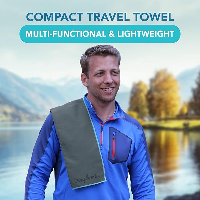 Youphoria Microfiber Travel Towel Fast Drying Lightweight -
