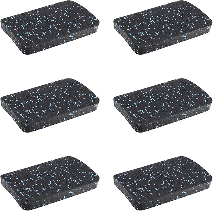 Treadmill Mat Pads 4.7" x 3.2" x 0.55" (6 (6 PCS)