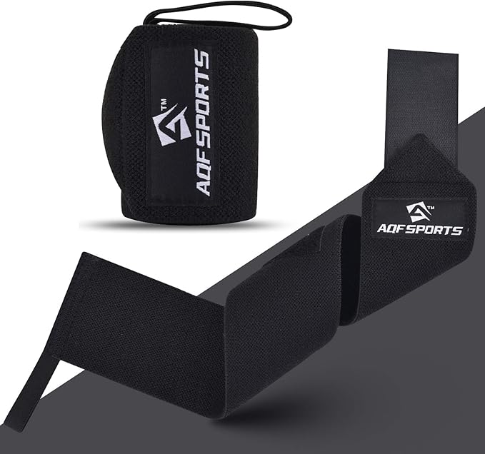 Wrist Wraps for Weightlifting - USPA & IPL Approved 18" Gym Wrist Support with Thumb Loop - Heavy Duty Lifting Wrist Straps for Fitness, Workout, Powerlifting, & Bodybuilding (Pair)