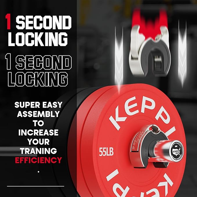 KeppiFitness Barbell Clips 2 Inch