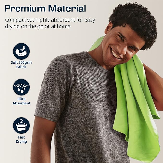 BAGAIL Camping Towel with EVA Case
