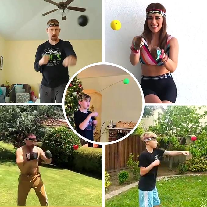 TEKXYZ Boxing Ball Family Pack 2 Adjustable 2 Novice 1 Veteran 1 Boxer