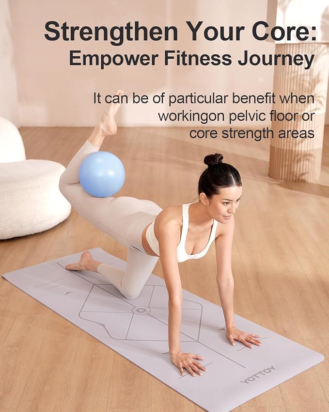 Pilates Ball, 10-inch Exercise Ball with Anti-Burst Technology