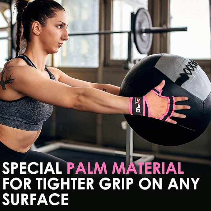 AYRO Ventilated Weightlifting Workout Gloves for Men & Women, Gym Gloves with Built-in Wrist Wraps for Men & Women-Best for Weightlifting, Gym Fitness, Hand Support & Cross Training