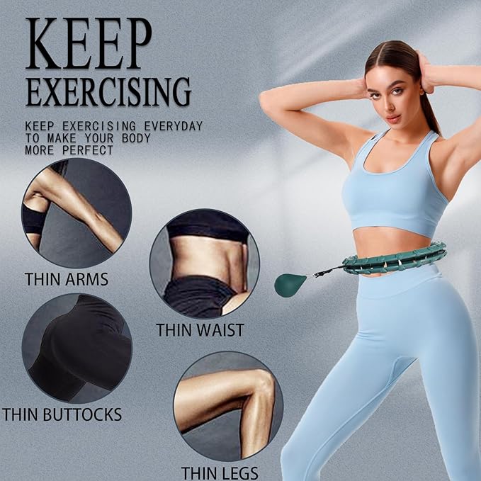 Dumoyi Smart Weighted Hoop for Adults Weight Loss