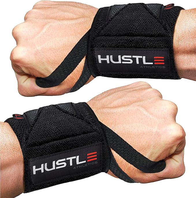 Wrist Wraps for Weightlifting (USPA Approved) - 18" or 12" Premium Quality Weight Lifting Wrist Straps - Best Gym Wrist Wraps with Thumb Loop for Powerlifting & Weight Training for Men & Women