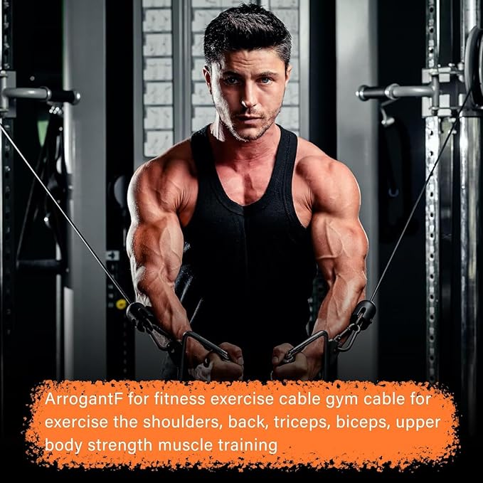 Fitness Cable Compatible with All Total Gym Models 1000, 1500, 2000, 3000, XLS,Fitness Pulley Cable,Workout Cable, Exercise Cable Steel Wire Rope for Cable Machine Home Gym