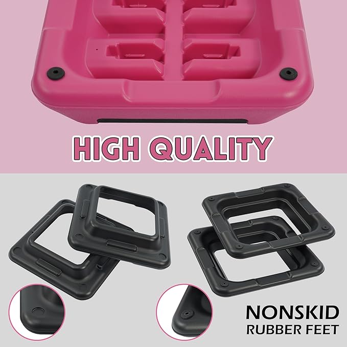 Step Aerobic Platform, Exercise Step with 5 levels Adjustable Height, 4 Stackable Risers, Fitness Training Workout Stepper for Home Gym, Cardio Strength, Multiple Options