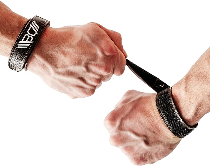 WARM BODY COLD MIND Leather Wrist Wraps for Weightlifting, Powerlifting, Gym – Wrist Support for Men & Women – Heavy Duty Wrist Straps for Strength Training