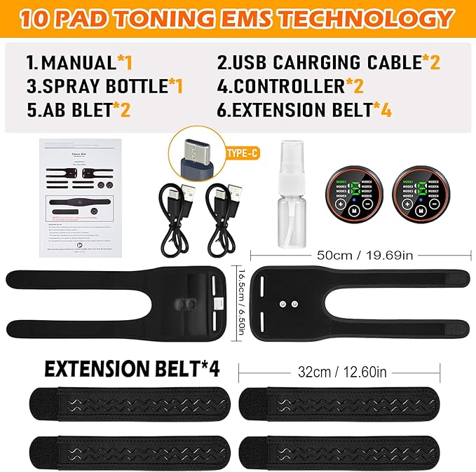 ABS Stimulator Muscle Toner Flex Fitness Belt