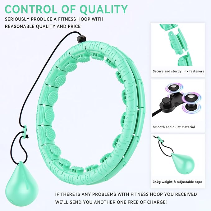 Weighted Hula Hoop for Adults Weight Loss