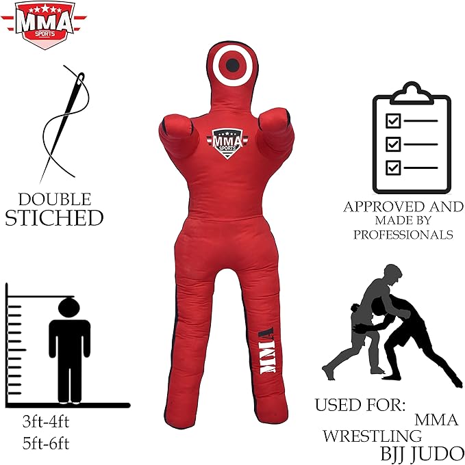 Sports Brazilian JIU Jitsu Grappling Submission Throwing Dummy Punching Heavy Bag Kick Boxing Dummies UNFILLED