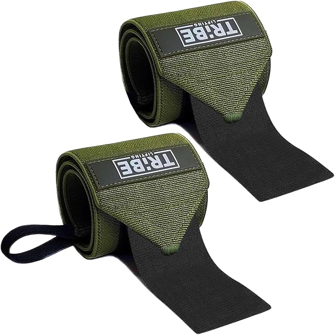 Weightlifting Wrist Wraps 18" Premium Quality Wrist Support with Heavy Duty Thumb Loop - Best Wrap for Powerlifting, Strength Training, Bodybuilding for Men & Women