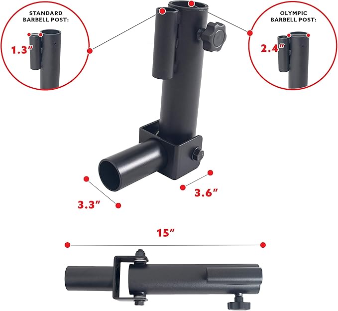 Sunny Health & Fitness Power Cage Squat Rack Upgrade Attachments, Dip Bar, Plate Bar Holder, Belt Squat, J Hook, Lat, Adapter, U Ring, Pull Up Bar, Landmine, Captain's Chair, Tricep Rope For Home Gym