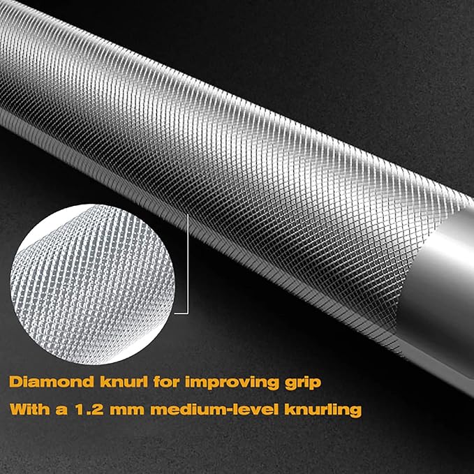 Elevens Olympic Barbell Training Curl Weight Bar 300LBS/330LBS/700LBS /1000LBS/1500LBS Capacity,Chrome