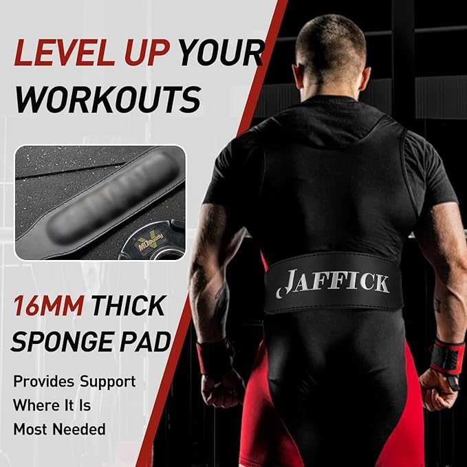 Jaffick Weight lifting Belt for 7MM Leather Pro 4 Inch