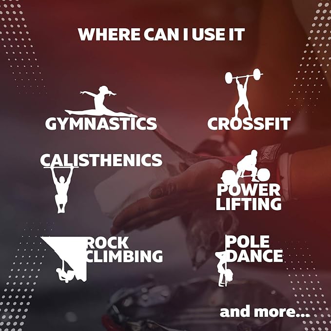 PICSIL Chalk Block - Magnesium in Block or Dust for Gymnastics, Climbing, Weightlifting, Dance Bar, Crosstraining. Make The Best Grip in All Your Activities