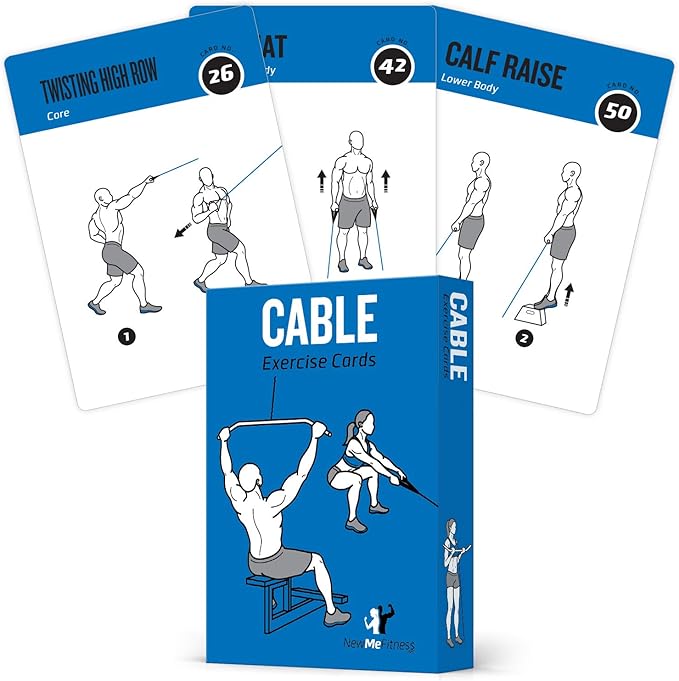 NewMe Fitness Cable Workout Cards