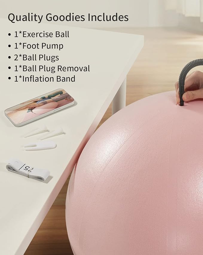Anti-Burst Exercise Ball for Working Out