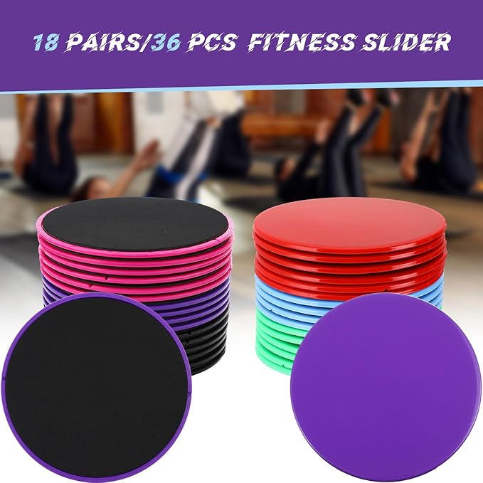 Syhood 36 Pcs (18 Pairs) Core Sliders Bulk