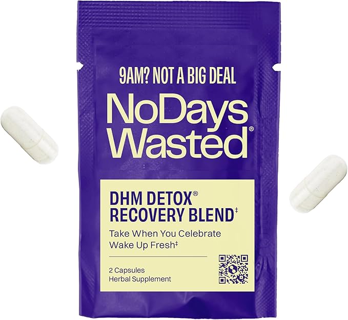 DHM Detox, No Days Wasted, 30 Servings - Take During Evening for Better Next Day and Recovery