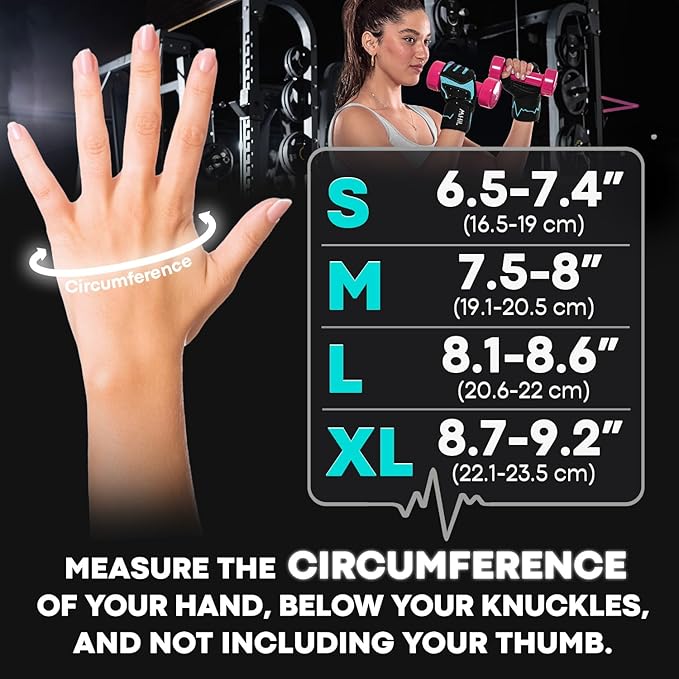 MhIL Workout Gloves for Women โ Comfortable Gym Gloves for Women with Hand Protection and Enhanced Grip โ Weight Lifting Glove for Womens with Wrist Wraps Support for Safety, Hygiene and Style
