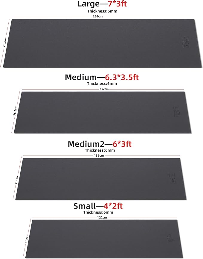 Exercise Equipment Mat 48x24 6mm Thick