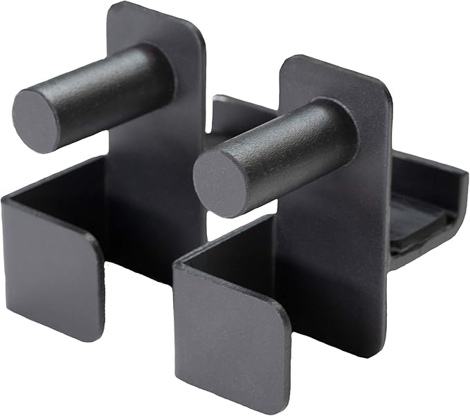 Fitness Reality 2816 Steel J-Hooks for Squat Rack 800 Lb. 2 Hooks,Black