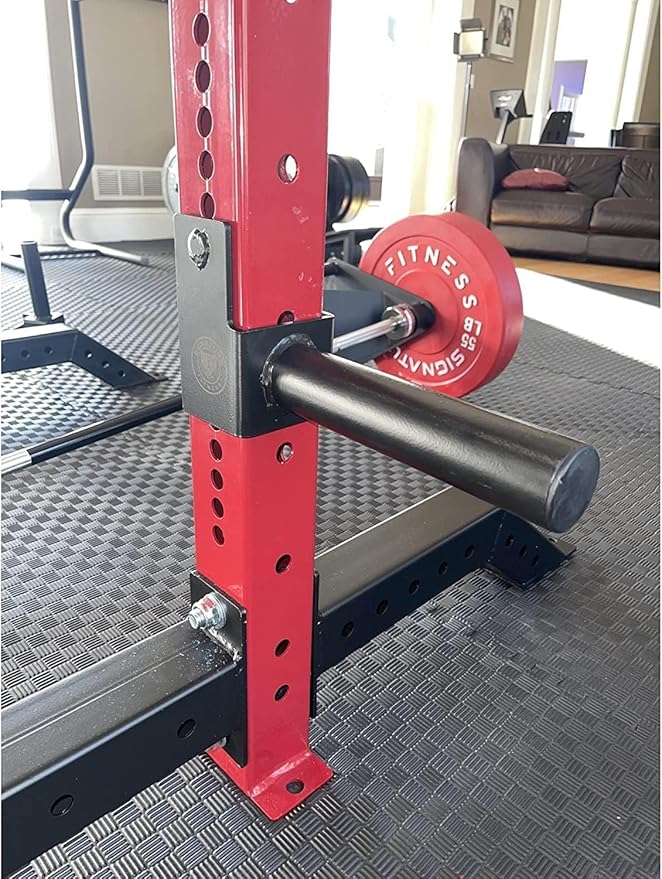 Multi-Function Adjustable Power Cage with J-Hooks, Safety Straps and Optional LAT Pulldown Attachment and Cable Crossover, Multiple Styles