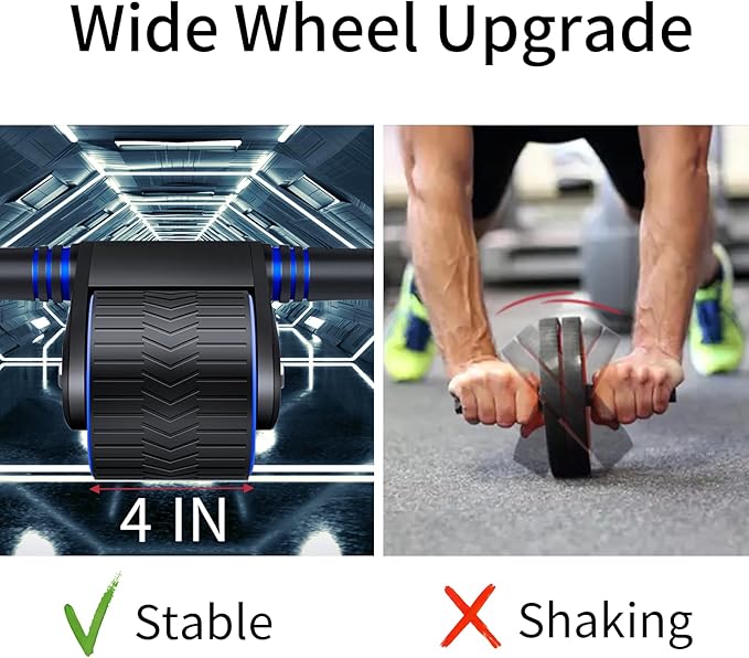 Automatic rebound abdominal wheel