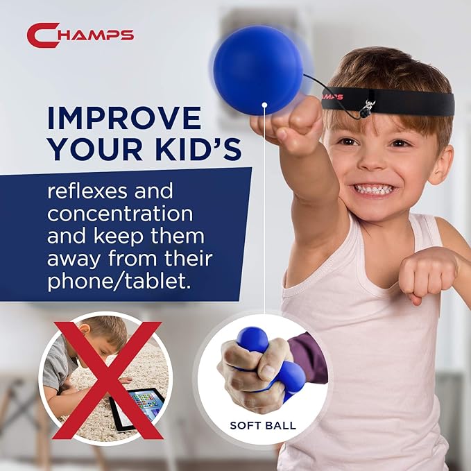 CHAMPS MMA Boxing Reflex Ball -Improve Reaction Speed