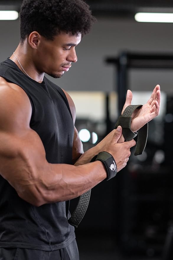 Fitgriff® Lifting Wrist Straps for Weightlifting, Gym, Deadlift, Workout (Made of Premium Cotton & Padded) - Men & Women