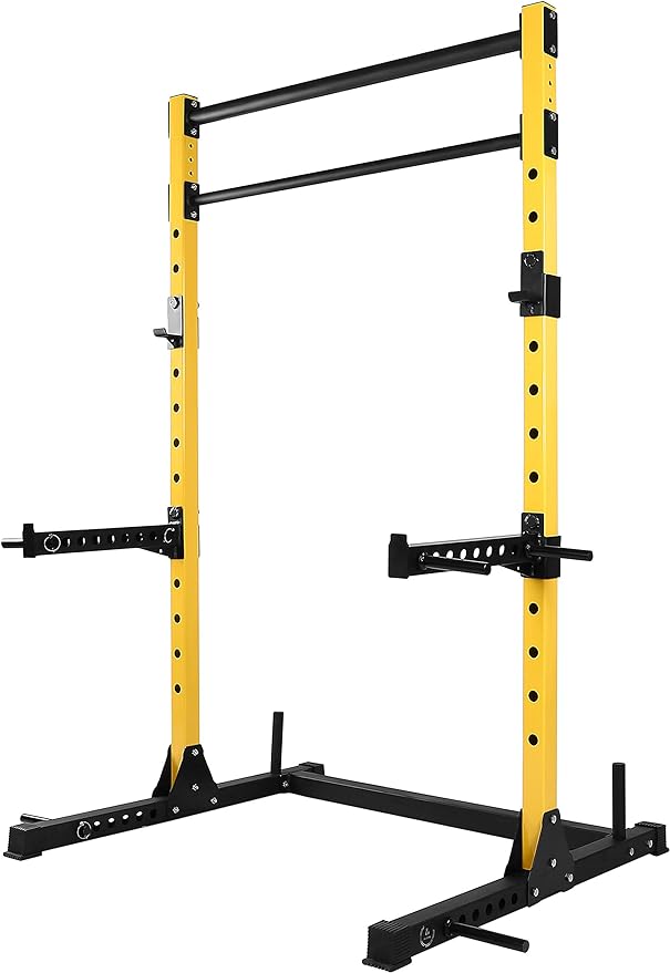 HulkFit Multi-Functional Adjustable Pro Series Squat Stand Squat 2 Pull