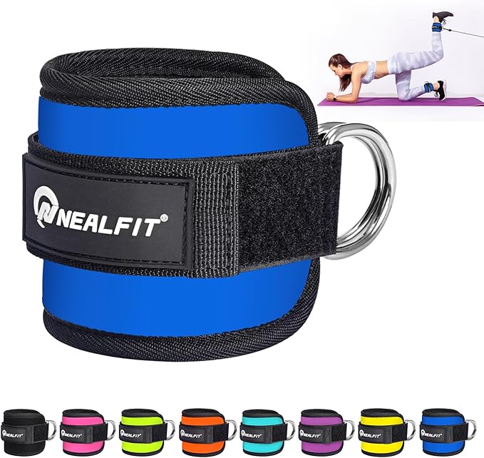 Ankle Strap for Cable Machine, Gym Ankle Cuff for Kickbacks, Leg Extensions, Glute Workouts, Booty Hip Abductors Exercise for Women and Men
