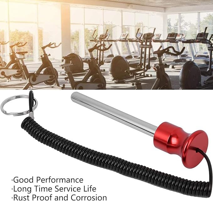 Watris Veiyi Weight Stack Pin, Magnetic Weight Pin, Automatic Drop Set Pins Gym, Weight Machine Pin with Pull Rope, Strength Training Equipment Replacement Weight Pins for Weight Stack Machine