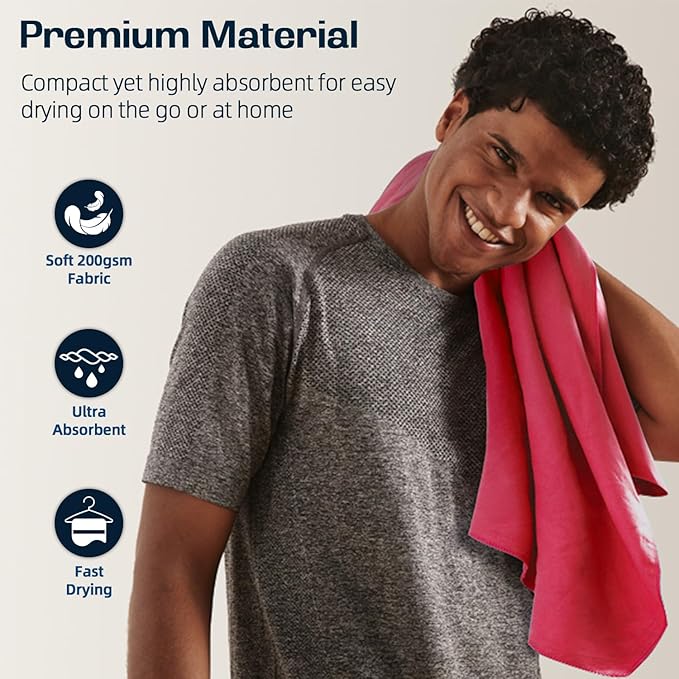 BAGAIL Camping Towel with EVA Case