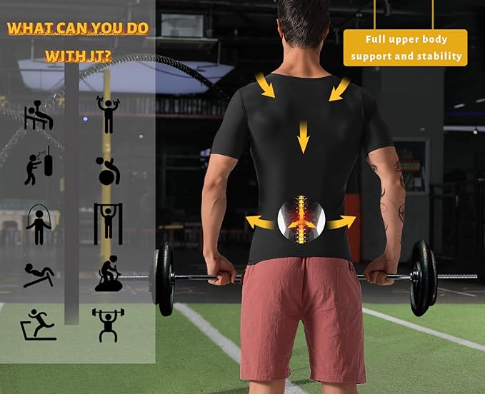 Men Sauna Shirt Sweat Suit Slimming Vest Workout