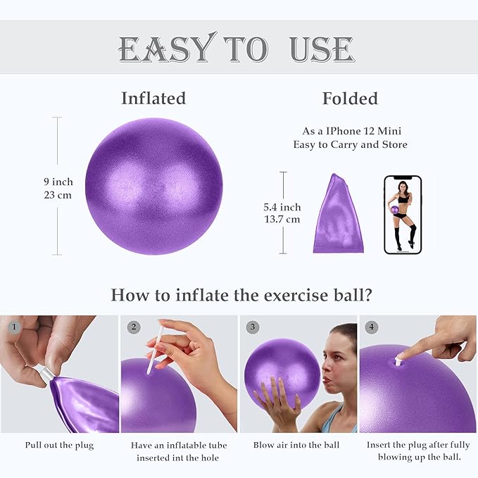 Small Pilates Ball 9 Inch